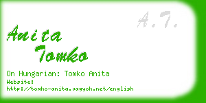 anita tomko business card